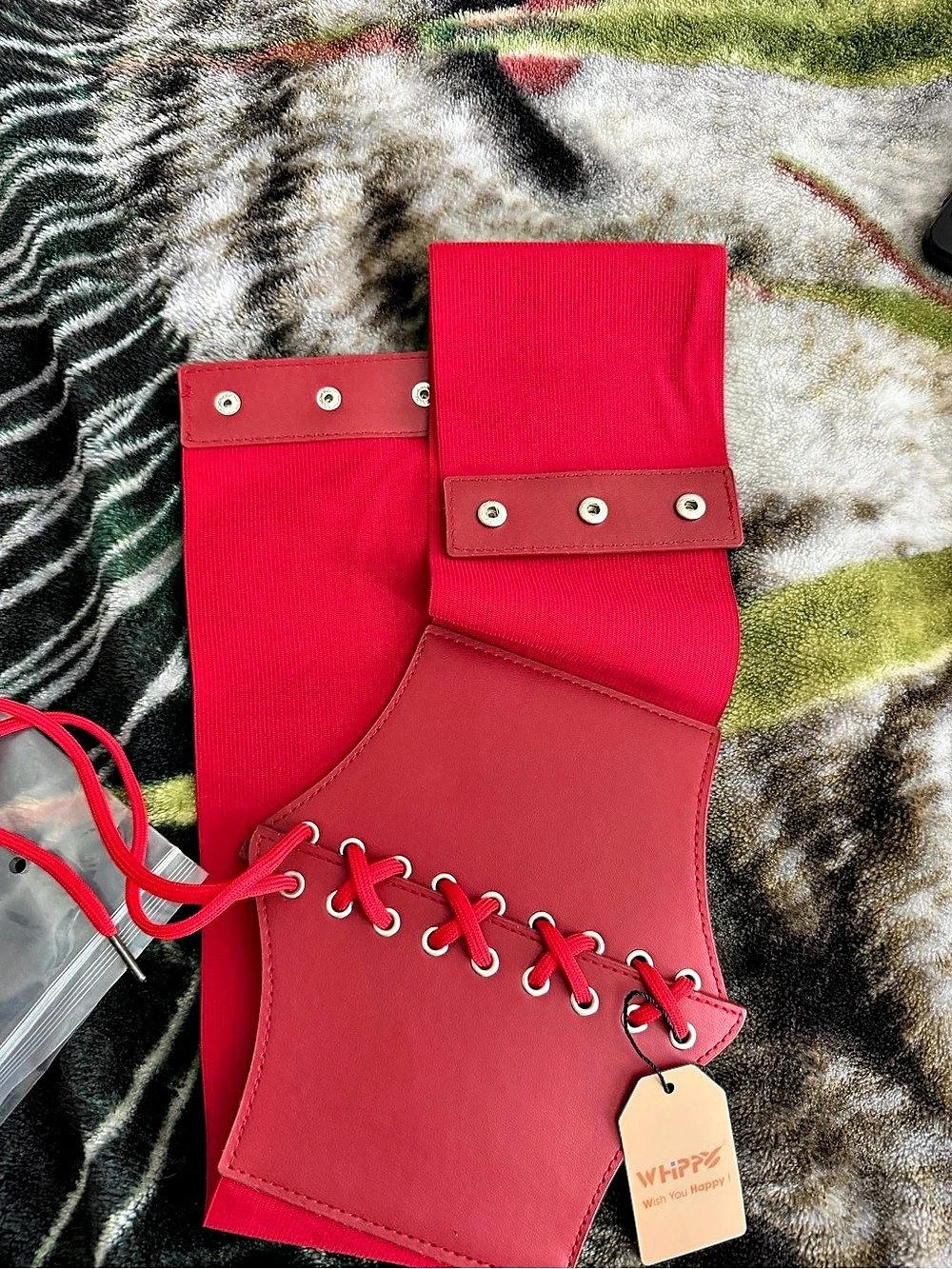 WHIPPY Women Lace-up Corset Belt Red Lace-up Corset Belt Pink